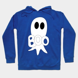 Cute Halloween ghost cartoon with BOO text Hoodie